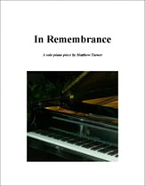 In Remembrance piano sheet music cover